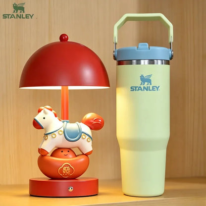 Stanley IceFlow Series 30oz Pomelo Yellow Flip Straw Insulated Stainless Steel Thermos Tumbler Spill Proof Flip Lid For Cycling